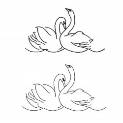 Stickdatei - Schwäne